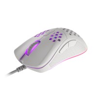 natec Gaming Maus Krypton 555 RGB kabelgeb. weiß - Maus - 8.000 dpi