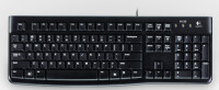 Logitech Keyboard K120 for Business, Volle Größe (100%), Kabelgebunden, USB, QWERTZ, Schwarz