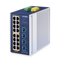 Planet Industrial L2+ Managed Switch IGS-4215-16P4X - Switch - 1 Gbps