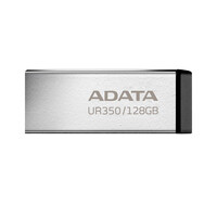 ADATA UR350 USB-Stick 128 GB USB Typ-A 3.2 Gen 1 (3.1 Gen 1) Schwarz - Silber (UR350-128G-RSR/BK) - Flash-Speicher - unsortiert