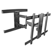 StarTech.com TV Wandhalterung für bis zu 80 Zoll (50 kg) VESA-Halterungsdisplays - Low Profile Full Motion Universal TV Wandbefestigung - Vollbeweglicher Schwenkarm - 200 x 100 mm - 600 x 400 mm - -15 - 2° - -90 - 90° - Stahl - Schwarz