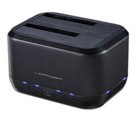 LC-Power LC-DOCK-U3-III - HDD-Dockingstation mit Ein/Aus-Schalter, Klon-Funktion