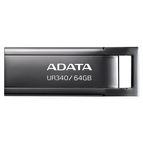 ADATA UR340, 64 GB, USB Typ-A, 3.2 Gen 2 (3.1 Gen 2), 100 MB/s, Kappe, Schwarz