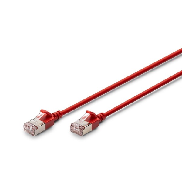 DIGITUS - DK-1632-A-050S-R - CAT 6A F-FTP slim patch cord, Cu, LSZH