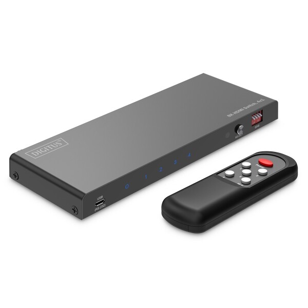 DIGITUS - DS-55335 - 4x1 HDMI Switch, 8K/60Hz
