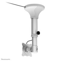 Neomounts FPMA-C025SILVER Monitor-/TV-Deckenhalterung 10-30" - H 37-47 cm - neigbar - 12 kg - 25,4 cm (10") - 76,2 cm (30") - 75 x 75 mm - 100 x 100 mm - 370 - 470 mm