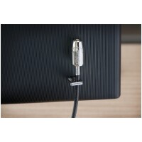Kensington Schließsystem für Desktop- und Peripheriegeräte 2.0 - 2,44 m - Kensington - Schlüssel - Karbonstahl - Schwarz - Silber