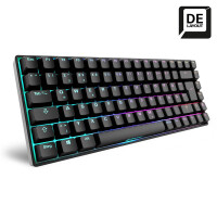 Sharkoon Skiller SGK50 S3 Gaming-Tastatur Gateron Yellow schwarz - Tastatur - 85 Tasten