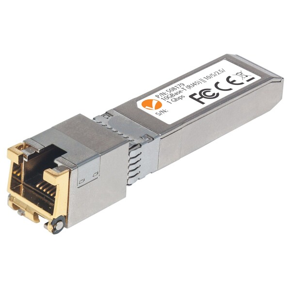 Intellinet 508179 - Kupfer - 10000 Mbit/s - SFP+ - 30 m - IEEE 802.3ab,IEEE 802.3an,IEEE 802.3bz - Silber