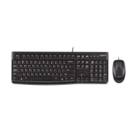 Logitech MK120 - Kabelgebunden - USB - QWERTY - Schwarz - Maus enthalten