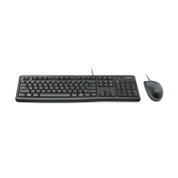 Logitech MK120 - Kabelgebunden - USB - QWERTY - Schwarz - Maus enthalten