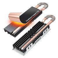 GrauGear Heatpipe Kühlkoerper SSD M.2 NVMe 2280...