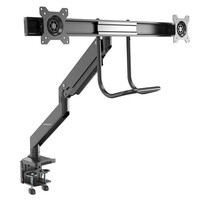 StarTech.com Doppel Monitorarm - Heavy Duty - Tüllen- / Schreibtischklemmenhalterung - Klemme - 16 kg - 43,2 cm (17") - 81,3 cm (32") - 100 x 100 mm - Schwarz