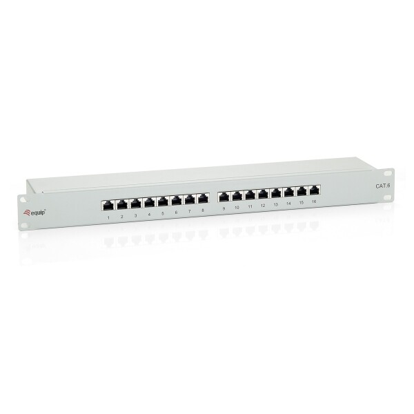 Equip Patch Panel - Hellgrau, RAL 7035 - 1U