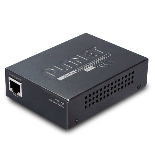 Planet POE-172S - IEEE 802.3 - IEEE 802.3ab - IEEE 802.3af - IEEE 802.3at - IEEE 802.3u - 10/100/1000Base-T(X) - Schwarz - Metall - 0 - 50 °C - -10 - 70 °C