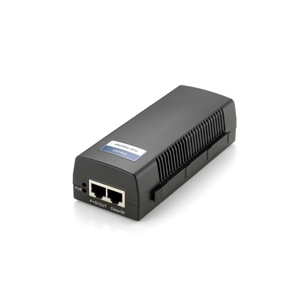 LevelOne Gigabit PoE+ Injektor - Gigabit Ethernet - 10,100,1000 Mbit/s - Schwarz - PoE - Leistung - RoHS Compliant - CE/FCC - 30 W