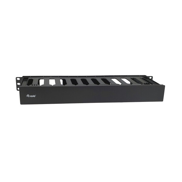 Equip 19" Rack Mount Kabelmanagement-Panel - Schwarz - Kabelmanagementtafel - Schwarz - Acrylnitril-Butadien-Styrol (ABS) - 1U - China - 482,6 mm