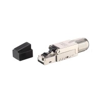 Equip Cat 8.1 Tool-free RJ45 Stecker - 5 Stück/Set - RJ-45 - Schwarz - Edelstahl - Männlich - Gerade - Zink - Cat8.1