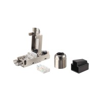 Equip Cat 8.1 Tool-free RJ45 Stecker - 5 Stück/Set - RJ-45 - Schwarz - Edelstahl - Männlich - Gerade - Zink - Cat8.1