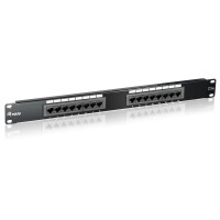 Equip 16-Port Cat.5e Ungeschirmtes Patch Panel - Black -...