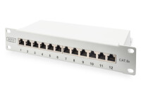 DIGITUS CAT 6A Patch Panel, geschirmt, 12-Port, 1HE,...
