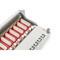 DIGITUS CAT 6A Patch Panel, geschirmt, 12-Port, 1HE, 10", grau