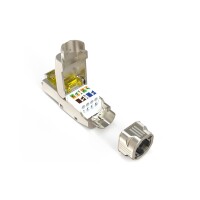 DIGITUS CAT 8.1 Feldstecker, geschirmt, werkzeugfreier Montageanschluss