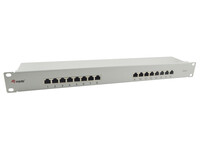 Equip 16-Port Cat.6 Ungeschirmtes Patch Panel - Hellgrau...