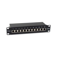 Equip Patchpanel 12x RJ45 Cat6A 10" FTP 1HE Premium...