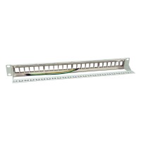 Equip Patchpanel 24x Cat6A 19" FTP 1HE Keystone...