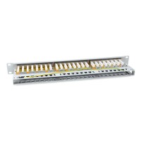 Equip Patchpanel 48x RJ45 Cat6A 19" FTP 1HE Premium hellgrau - Patch-Panel - Ethernet