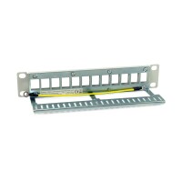 Equip Patchpanel 12x Cat6A 10" FTP 1HE Keystone Montage ws - Patch-Panel
