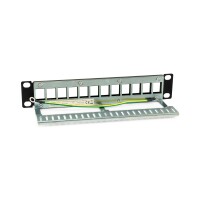 Equip Patchpanel 12x Cat6A 10" FTP 1HE Keystone...