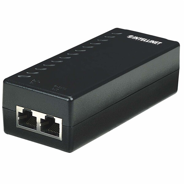 IC Intracom PoE-Injektor - 1 Port - 48 V - IEEE 802.3af-konform - Schnelles Ethernet - 10,100 Mbit/s - IEEE 802.3 - IEEE 802.3af - IEEE 802.3u - Cat5 - Schwarz - SCP