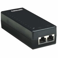 IC Intracom PoE-Injektor - 1 Port - 48 V - IEEE 802.3af-konform - Schnelles Ethernet - 10,100 Mbit/s - IEEE 802.3 - IEEE 802.3af - IEEE 802.3u - Cat5 - Schwarz - SCP