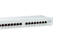 Equip Pro - Patch Panel - Rack montierbar - Cat 6 - STP - RJ-45 X 24 - Hellgrau - 1U - Patch-Panel - Ethernet