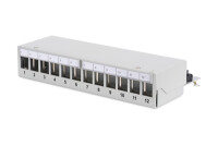 DIGITUS Modulares Desktop Patch Panel, geschirmt, 12-Port