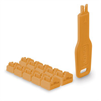 Lindy RJ45 Port Schlösser Orange 10 Stck+ 1 Schlüssel