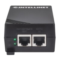 Intellinet Gigabit High-Power PoE+ Injektor, 1 x 30 Watt-Port, IEEE 802.3at/af Power over Ethernet (PoE+/PoE), Kunststoffgehäuse, Gigabit Ethernet, 10,100,1000 Mbit/s, IEEE 802.3, IEEE 802.3ab, IEEE 802.3af, IEEE 802.3at, IEEE 802.3u, IEEE 802.3x, Cat5, C
