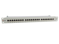 Equip 24-Port Cat.6A Geschirmtes Patch Panel - Hellgrau -...