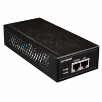Intellinet Gigabit High-Power PoE+ Injektor, 1 x 30 Watt-Port, IEEE 802.3at/af Power over Ethernet (PoE+/PoE), Metallgehäuse, Gigabit Ethernet, 10,100,1000 Mbit/s, IEEE 802.3, IEEE 802.3ab, IEEE 802.3af, IEEE 802.3at, IEEE 802.3u, Cat5, Cat5e, Schwarz, Me
