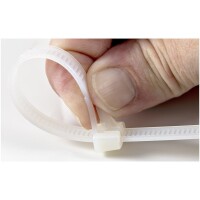 StarTech.com Kabelbinder - 152x3 mm - wiederverwendbar - lösbare Nylonbinder - 22 kg Zugfestigkeit - Innen- und Außenbereich - 94V-2/UL - weiß - 100 Stück - Lösbarer Kabelbinder - Nylon - Kunststoff - Weiß - 3,5 cm - V2 - -40 - 85 °C