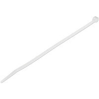 StarTech.com 20 cm Kabelbinder - 4 mm breit, 55 mm Bündeldurchmesser, 22 kg Zugfestigkeit, selbstsichernde Nylon-Kabelbinder mit gebogener Spitze, 94V-2/UL geprüft, weiß, 1000 Stück, Lösbarer Kabelbinder, Nylon, Kunststoff, Weiß, 4 cm, V2, -40 - 85 °C