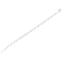 StarTech.com 25 cm Kabelbinder - 4 mm breit, 68 mm Bündeldurchmesser, 22 kg Zugfestigkeit, selbstsichernde Nylon-Kabelbinder mit gebogener Spitze, 94V-2/UL geprüft, weiß, 100 Stück, Lösbarer Kabelbinder, Nylon, Kunststoff, Weiß, 6,8 cm, V2, 50 mm