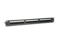Equip 24-Port Cat.6 Ungeschirmtes Patch Panel - Schwarz - RJ-45 - Schwarz - Rackeinbau - 1U - RoHS - CE