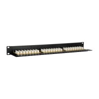 Equip 24-Port Cat.6 Ungeschirmtes Patch Panel - Schwarz -...