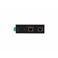 LevelOne IGP-0102, Gigabit Ethernet, 1000 Mbit/s, IEEE 802.3, IEEE 802.3ab, IEEE 802.3af, IEEE 802.3at, IEEE 802.3u, Schwarz, 100 m, Link