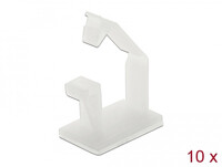Delock Kabelhalter mit Verschlussclip selbstklebend natur...