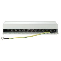 Equip 12-Port Cat.6 geschirmtes Desktop Patch Panel - Hellgrau - IEEE 802.3 - IEEE 802.5 - RJ-45 - Gold - Cat6 - Grau - RoHS