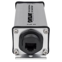 Intellinet Outdoor Gigabit High-Power PoE+ Extender, IEEE 802.3at/af Power over Ethernet (PoE+/PoE), verlängert die Reichweite einer PoE-Verbindung um zusätzliche 100 Meter, Metall, IP65, 10,100,1000 Mbit/s, 10/100/1000Base-T(X), IEEE 802.3, IEEE 802.3ab,
